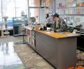 “Still from upcoming Sweet Apple video for ‘Wish You Could Stay (a Little Longer)” – opens with J working at a record store in Cleveland and features everyone in different locations… from NYC to LA and in between.”